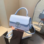 Fashionable Portable Small Square Bag Women's Casual Contrast Crossbody Bag
