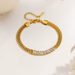 French Ins Accessible Luxury Style Heart Clavicle Chain bracelet