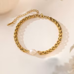 French Ins Accessible Luxury Style Heart Clavicle Chain bracelet