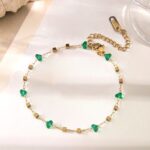 French Ins Accessible Luxury Style Heart Clavicle Chain bracelet