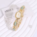 High-End Women's Watch with Gemstone Inlay, Light Luxury, Fashionable and High-Value Watch Bracelet for Women