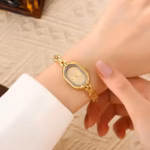 waterproof Women's egg-shaped  bracelet watch