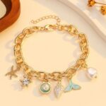 24k gold Metal Texture Bracelet