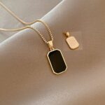 Titanium non-fading design necklace