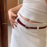 Retro Square Pin Buckle Small Belt Versatile High-End Matching Suit Pin  4.30