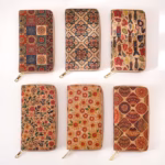 Women's long wallet retro artistic personality bag